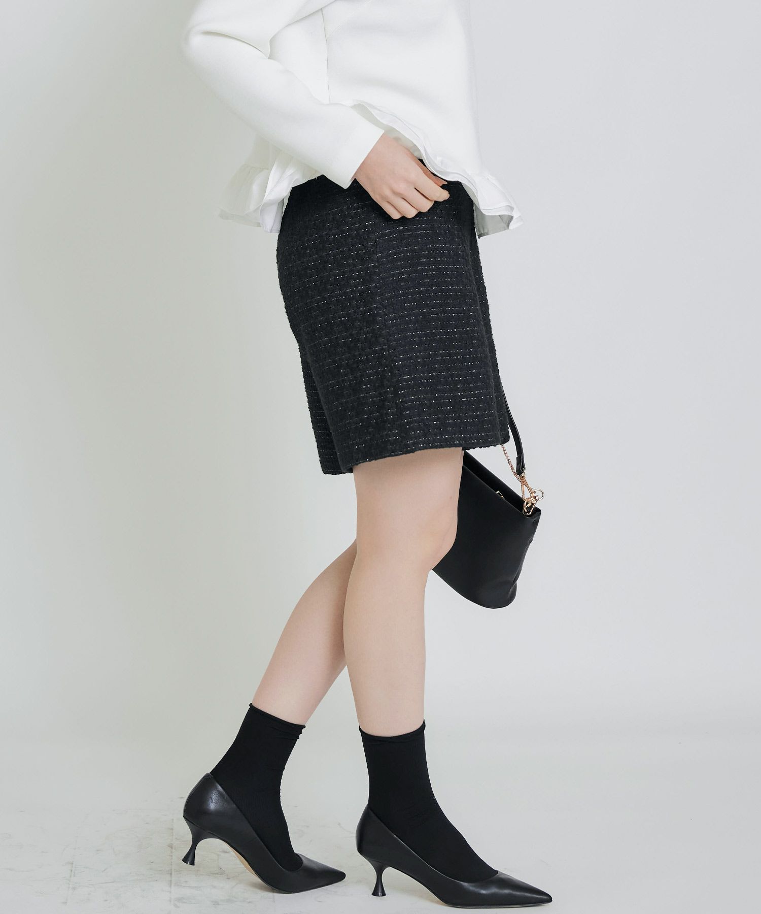 model：H155　着用サイズ：M　ブラック