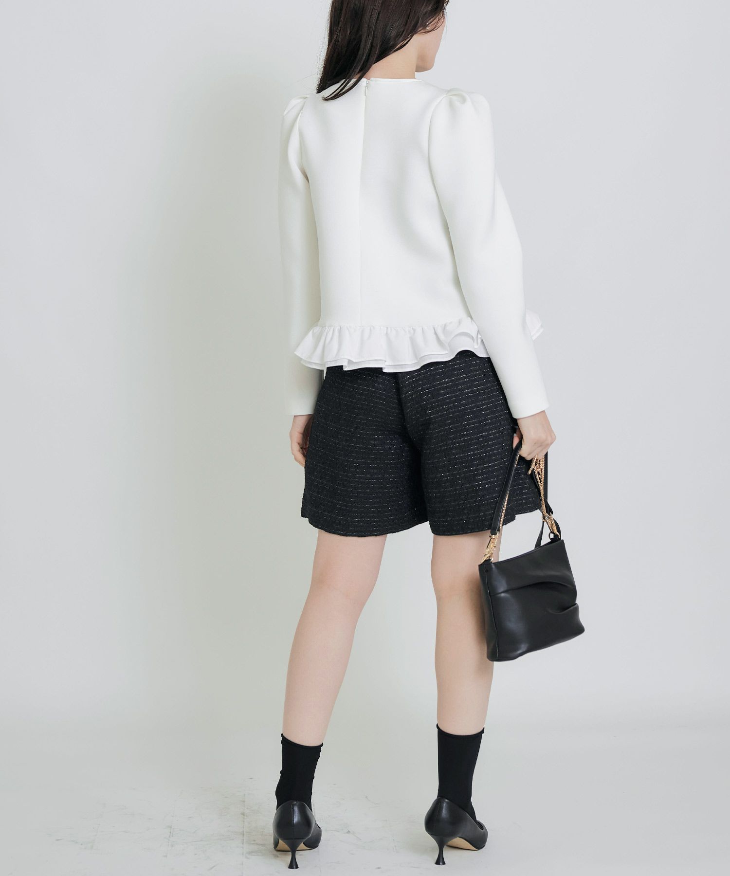 model：H155　着用サイズ：M　ブラック
