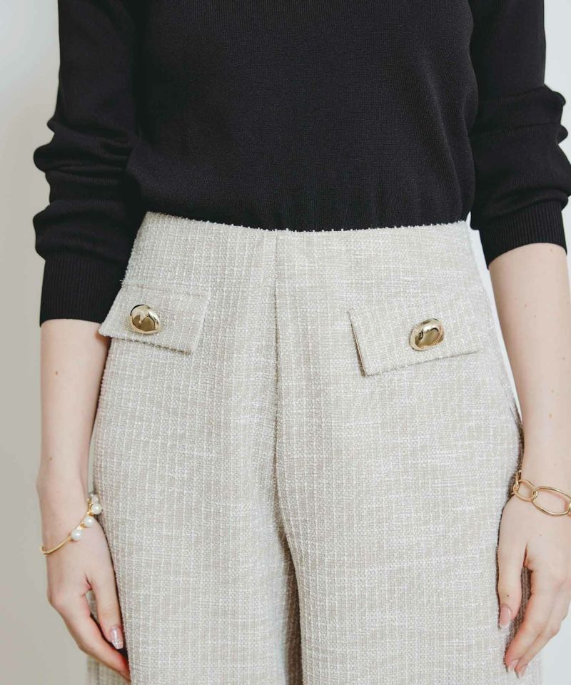 ストレッチツイードワイドパンツ | PICCIN (ピッチン) 公式通販