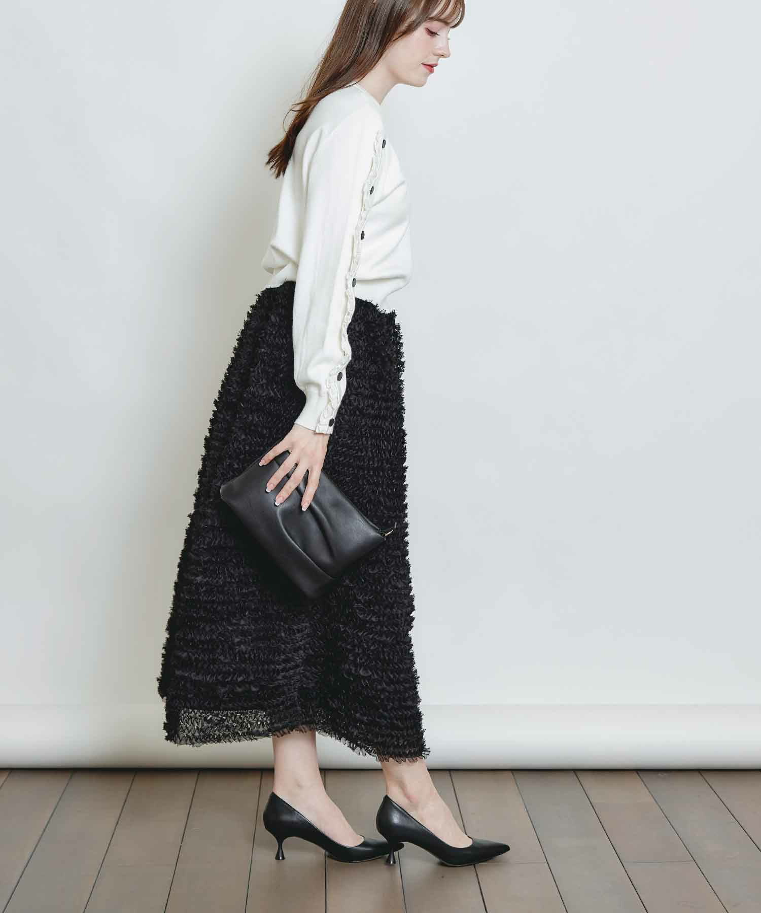 model：H160　着用サイズ：M　ブラック