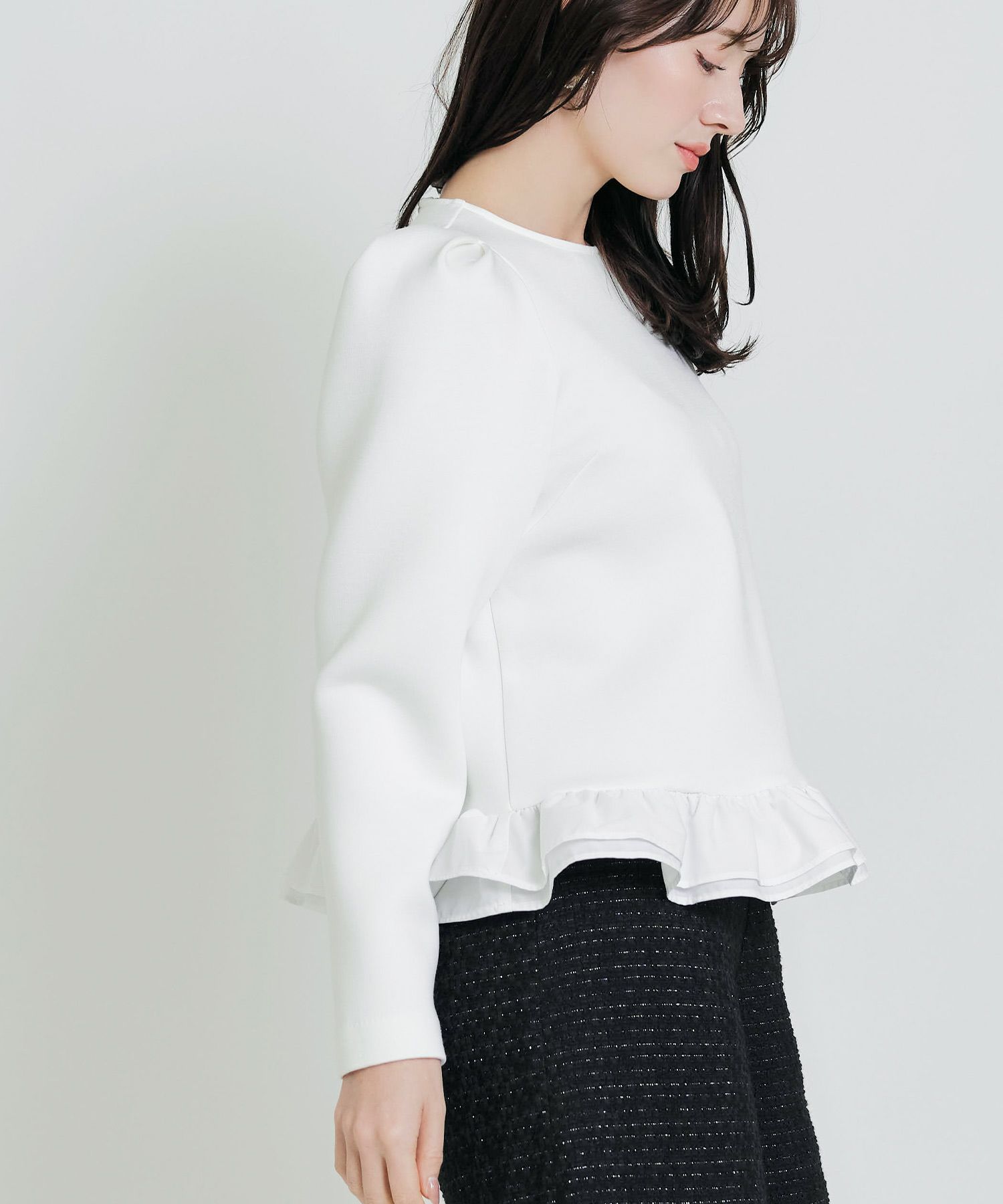 裾フリルギャザースリーブプルオーバー | PICCIN (ピッチン) 公式通販