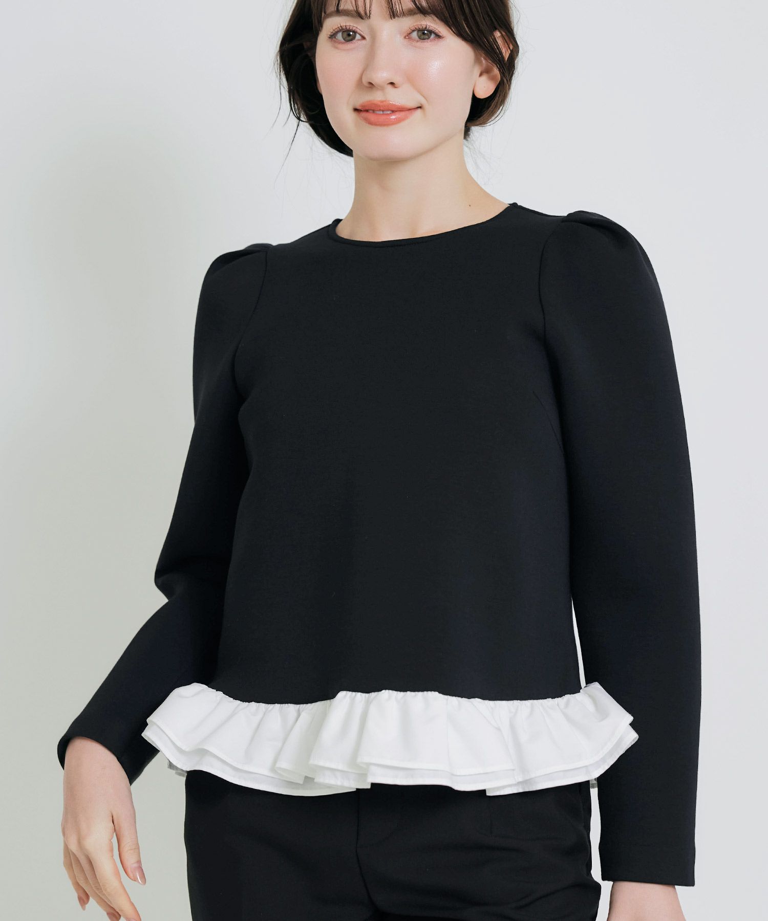 model：H155　着用サイズ：M　ブラック