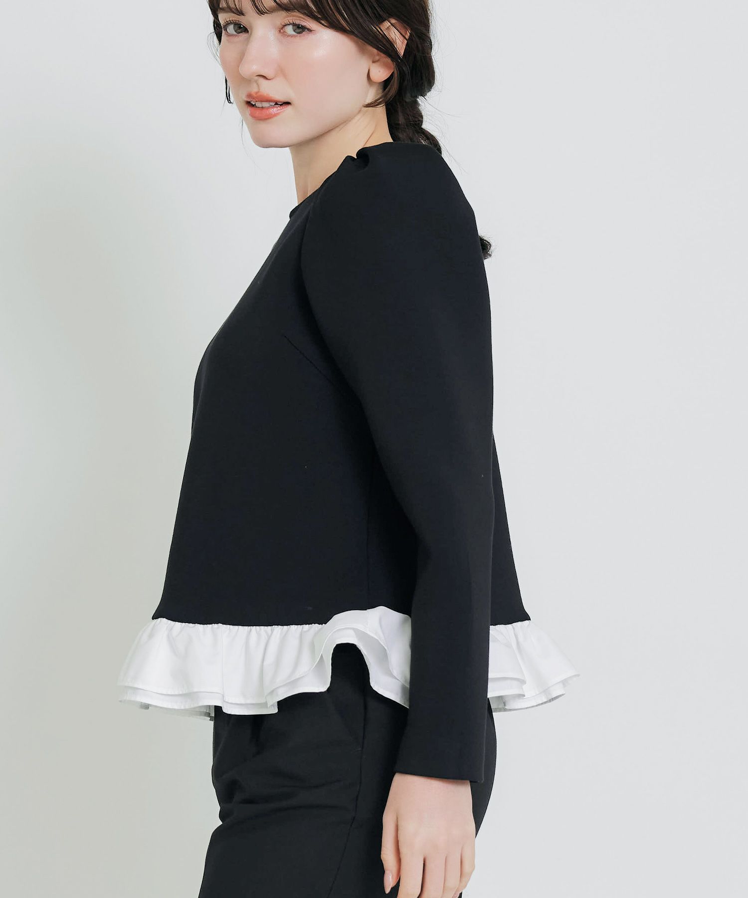 model：H155　着用サイズ：M　ブラック