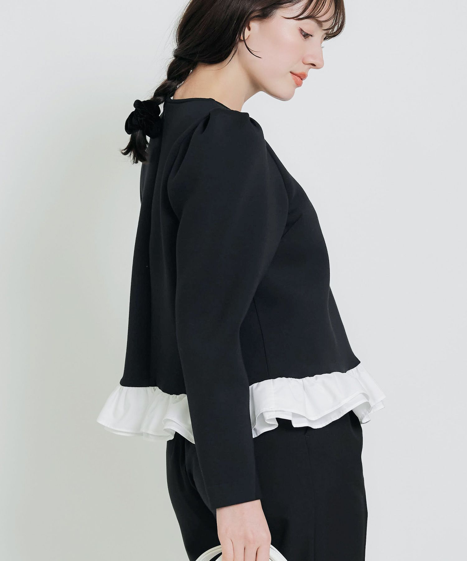 model：H155　着用サイズ：M　ブラック