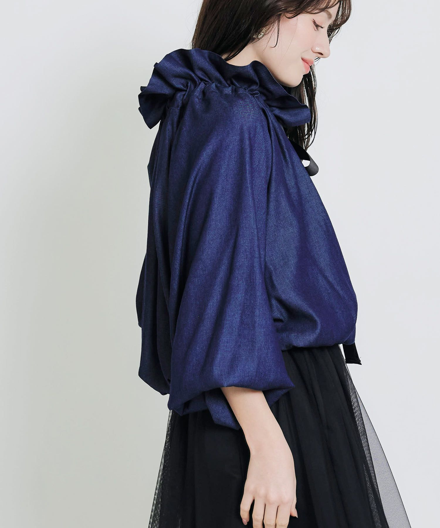 ビッグカラーグログランリボンブラウス | PICCIN (ピッチン) 公式通販