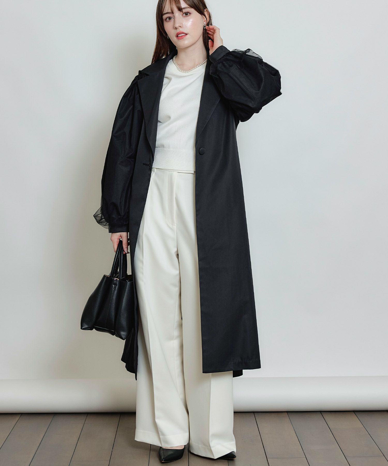 アジャスター付きタックワイドパンツ | PICCIN (ピッチン) 公式通販