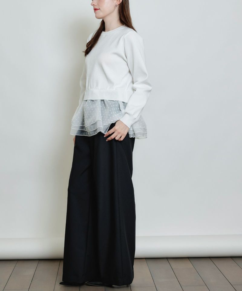 アジャスター付きタックワイドパンツ | PICCIN (ピッチン) 公式通販