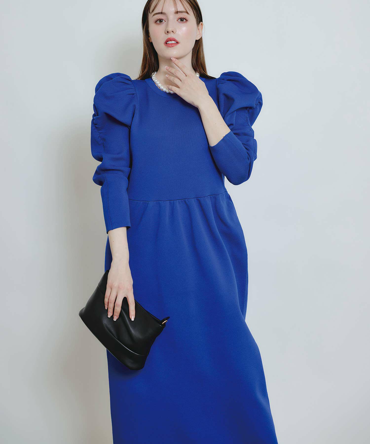 ワンピース PiChuchu ギャザースリーブコクーンニットワンピース | PICCIN (ピッチン) 公式通販