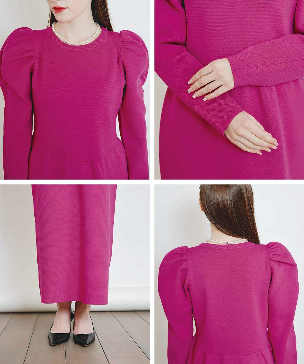 ギャザースリーブコクーンニットワンピース | PICCIN (ピッチン) 公式通販