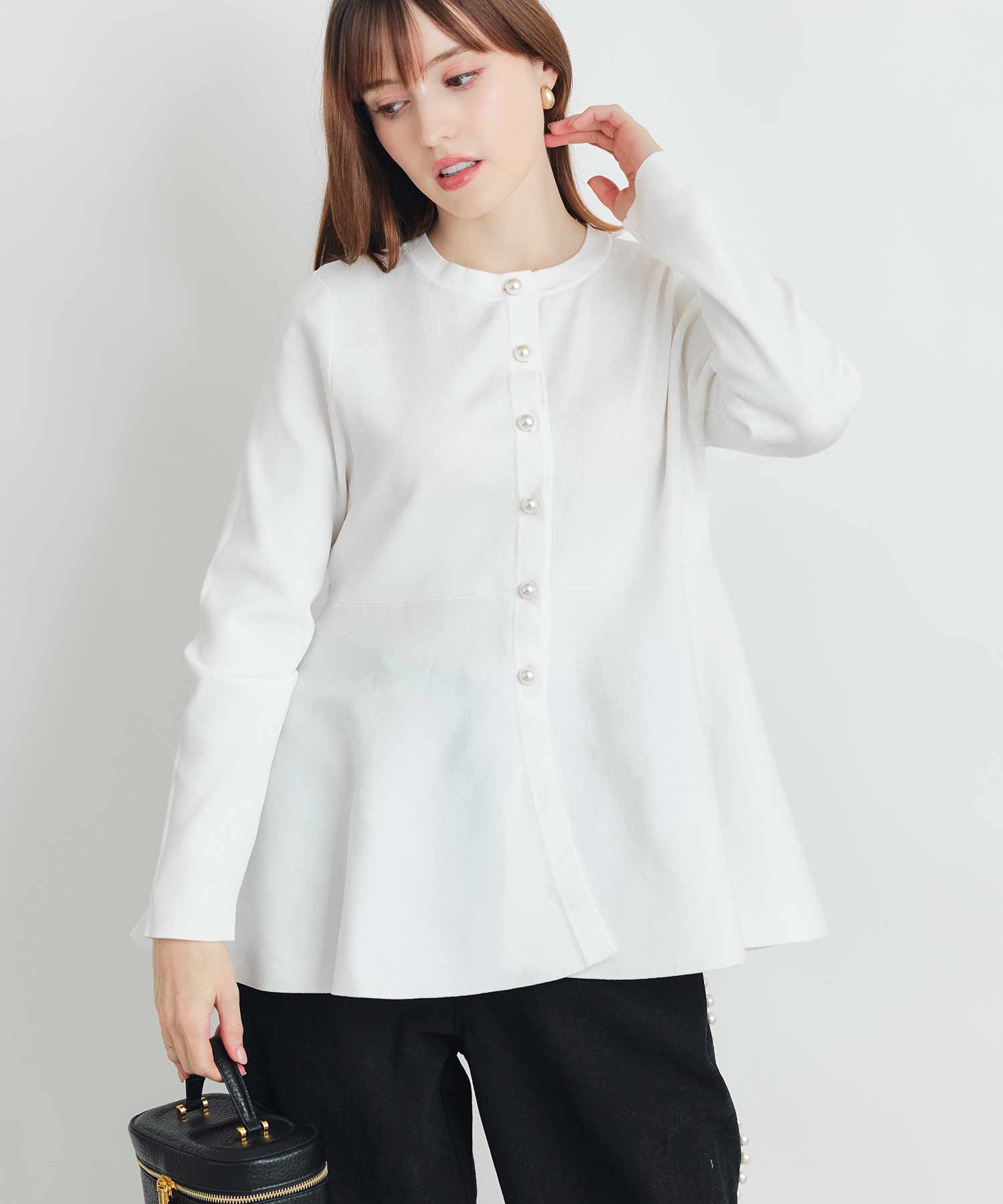 model：H160　着用サイズ：M　ブラック