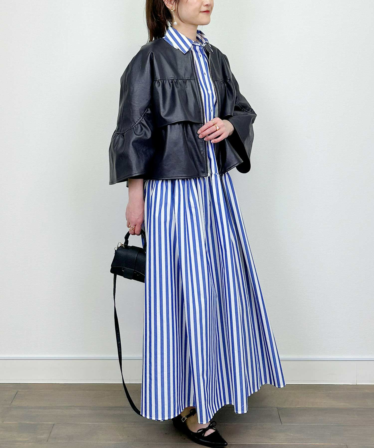 フェイクレザーティアードジャケット | PICCIN (ピッチン) 公式通販