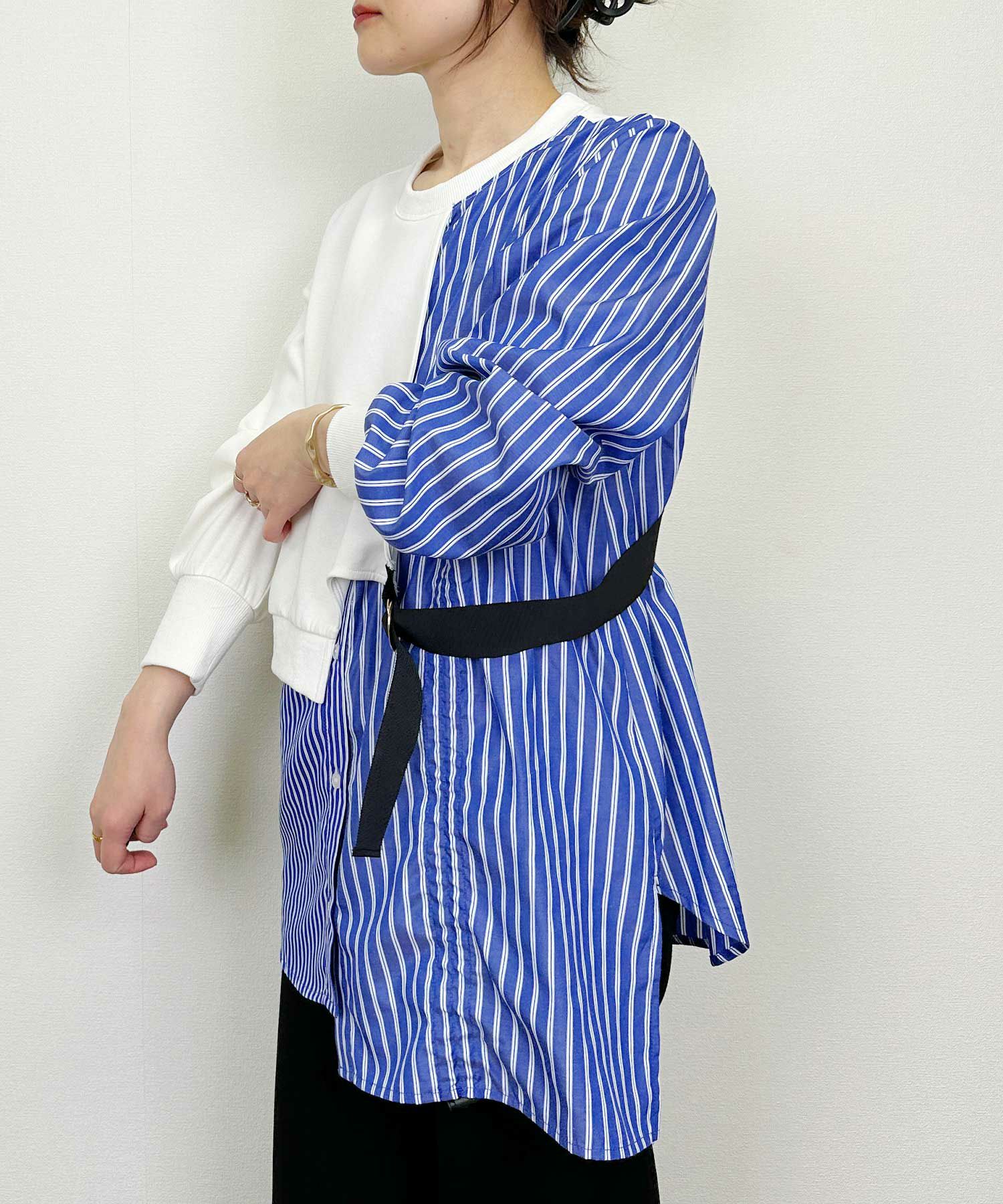 model：H164　着用サイズ：M　ホワイト