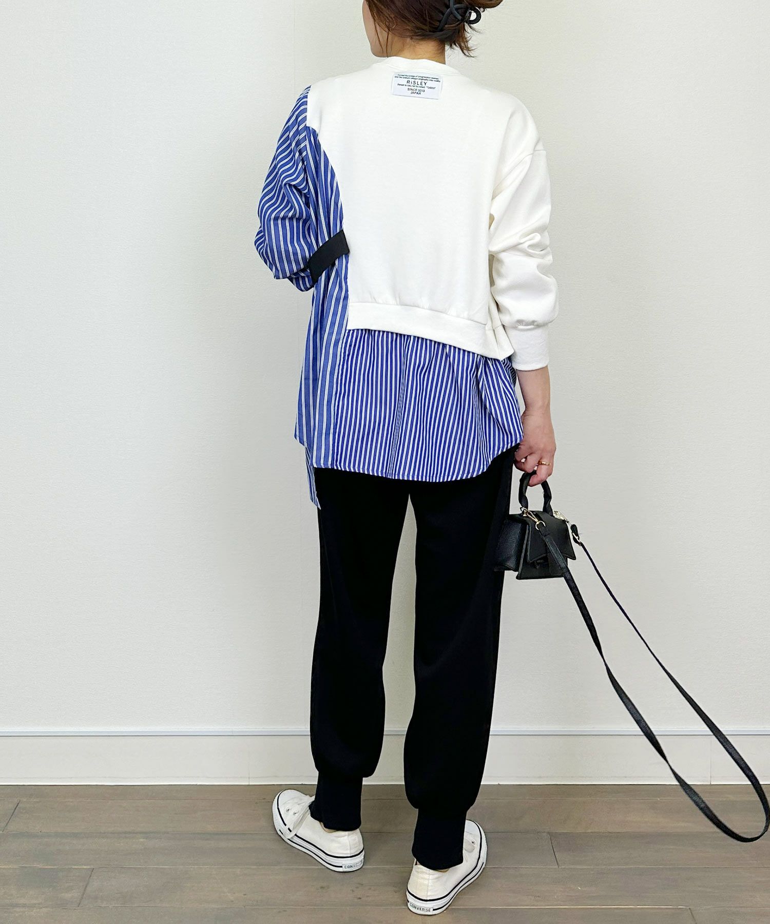 model：H164　着用サイズ：M　ホワイト