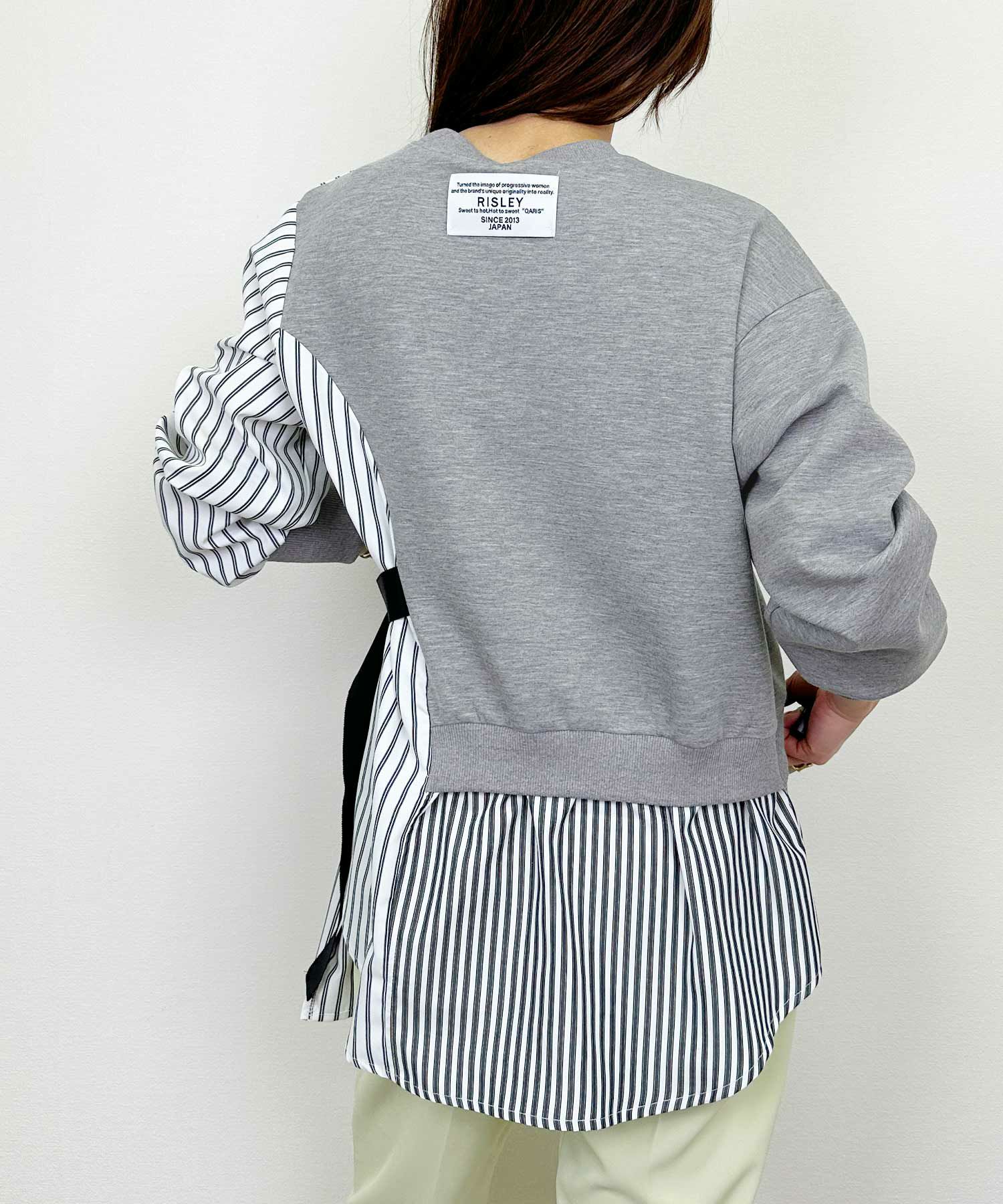 model：H164　着用サイズ：M　グレー