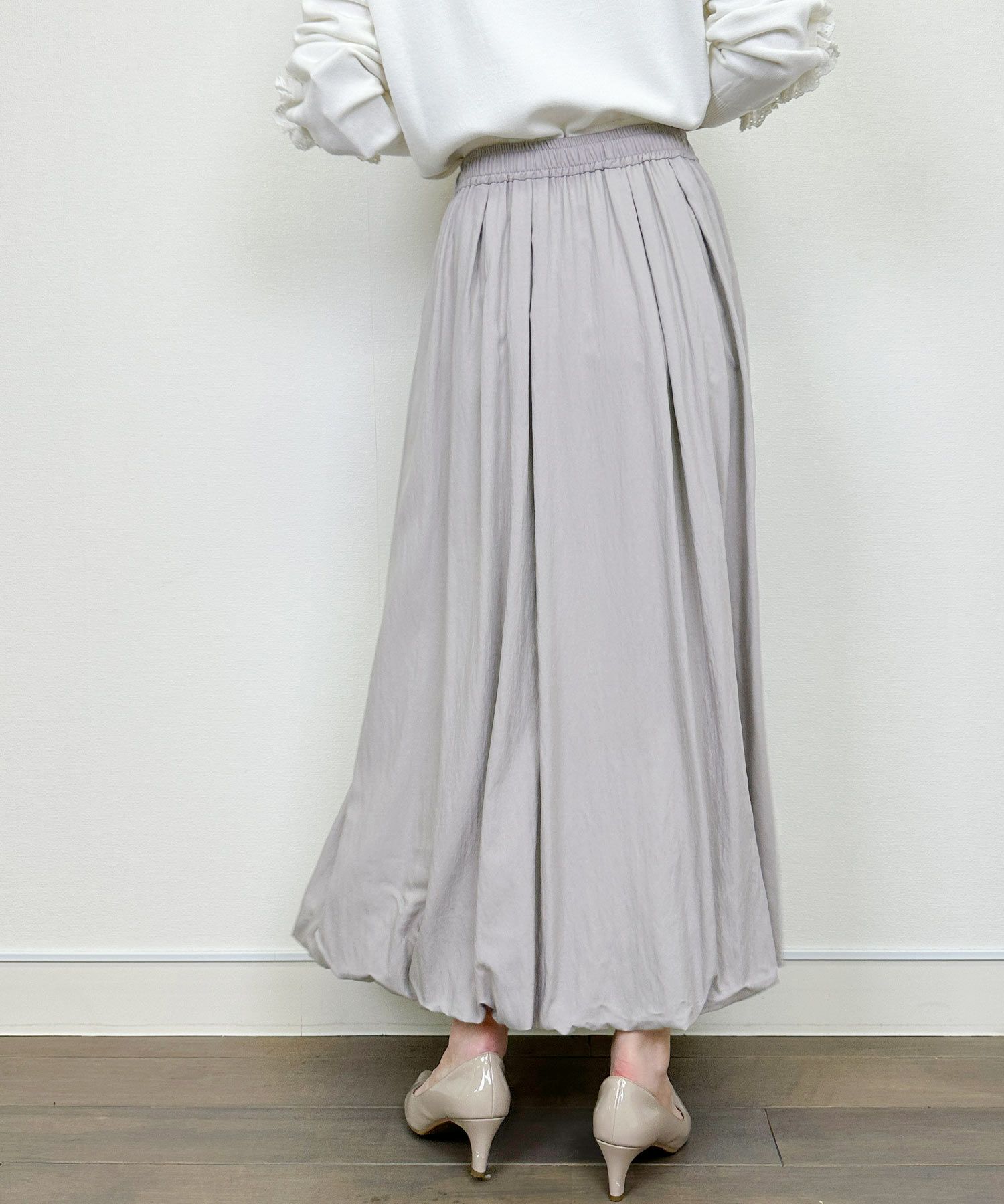 model：H164　着用サイズ：M　ライトグレー