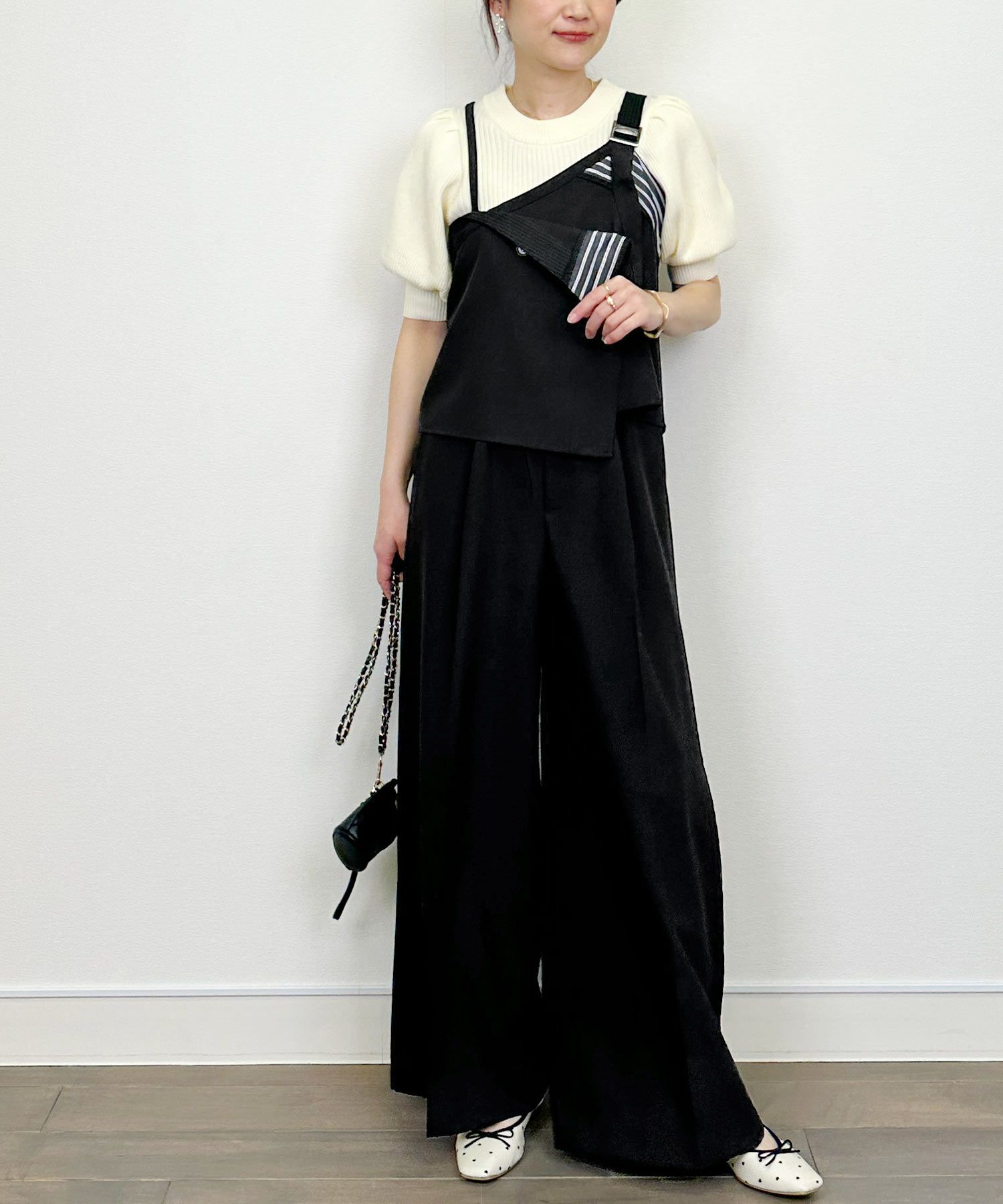 model：H164　着用サイズ：M　ブラック