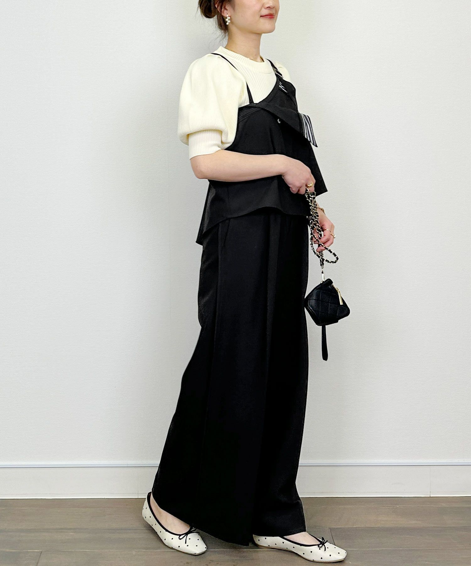 model：H164　着用サイズ：M　ブラック