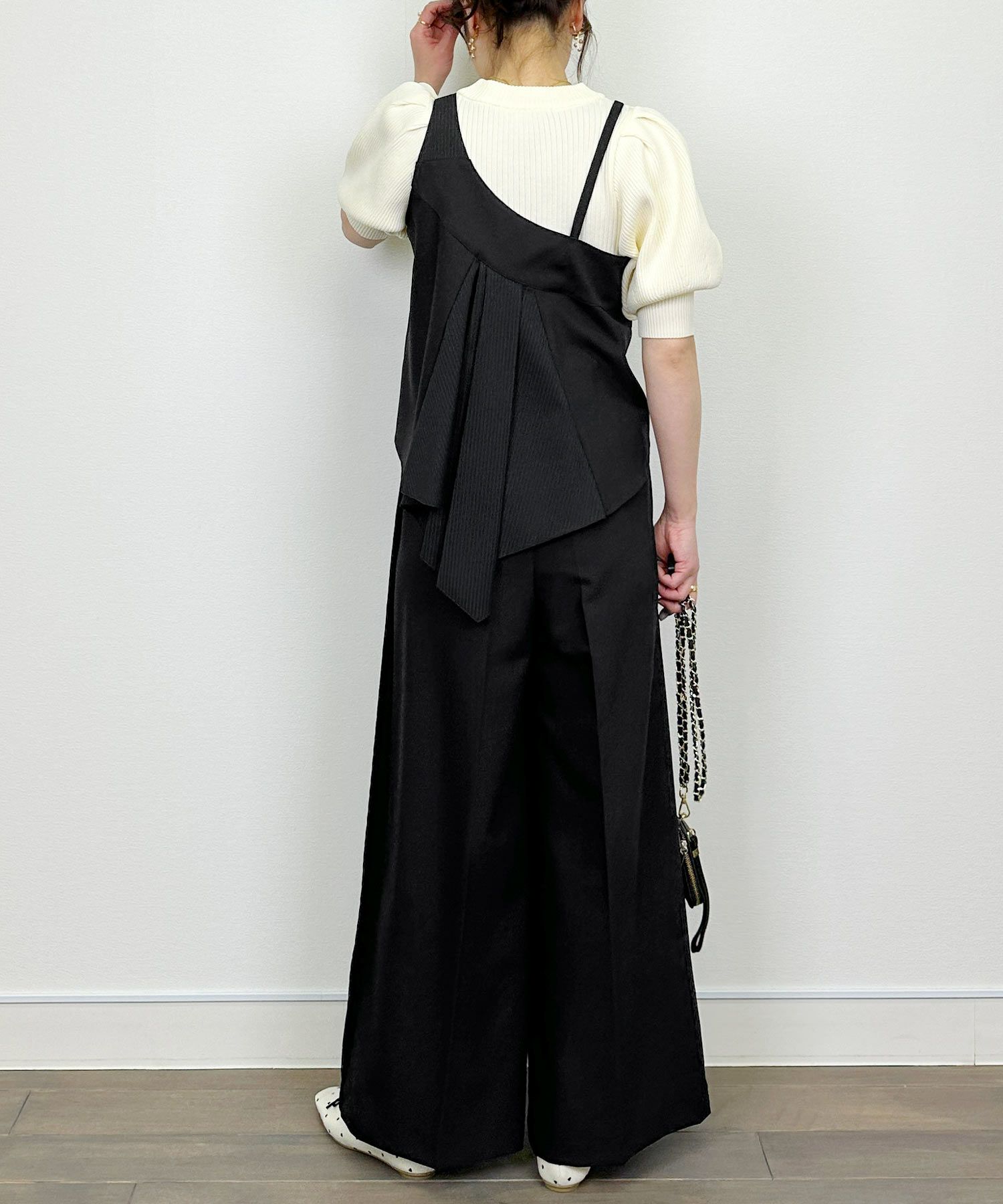 model：H164　着用サイズ：M　ブラック