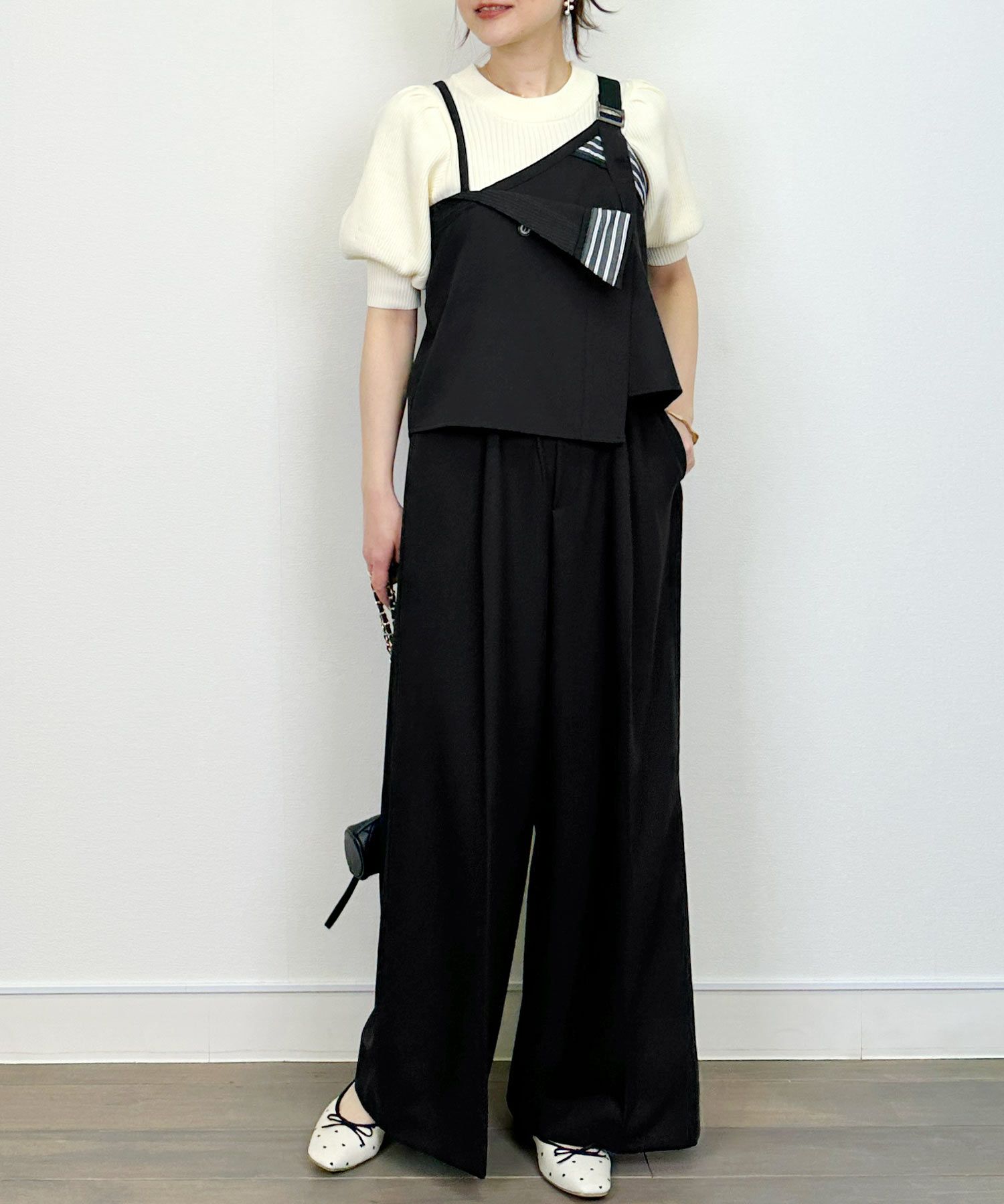 model：H164　着用サイズ：M　ブラック
