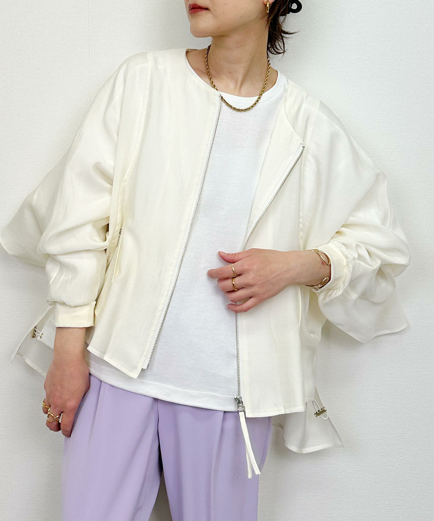 バックギャザーフリルブルゾン | PICCIN (ピッチン) 公式通販