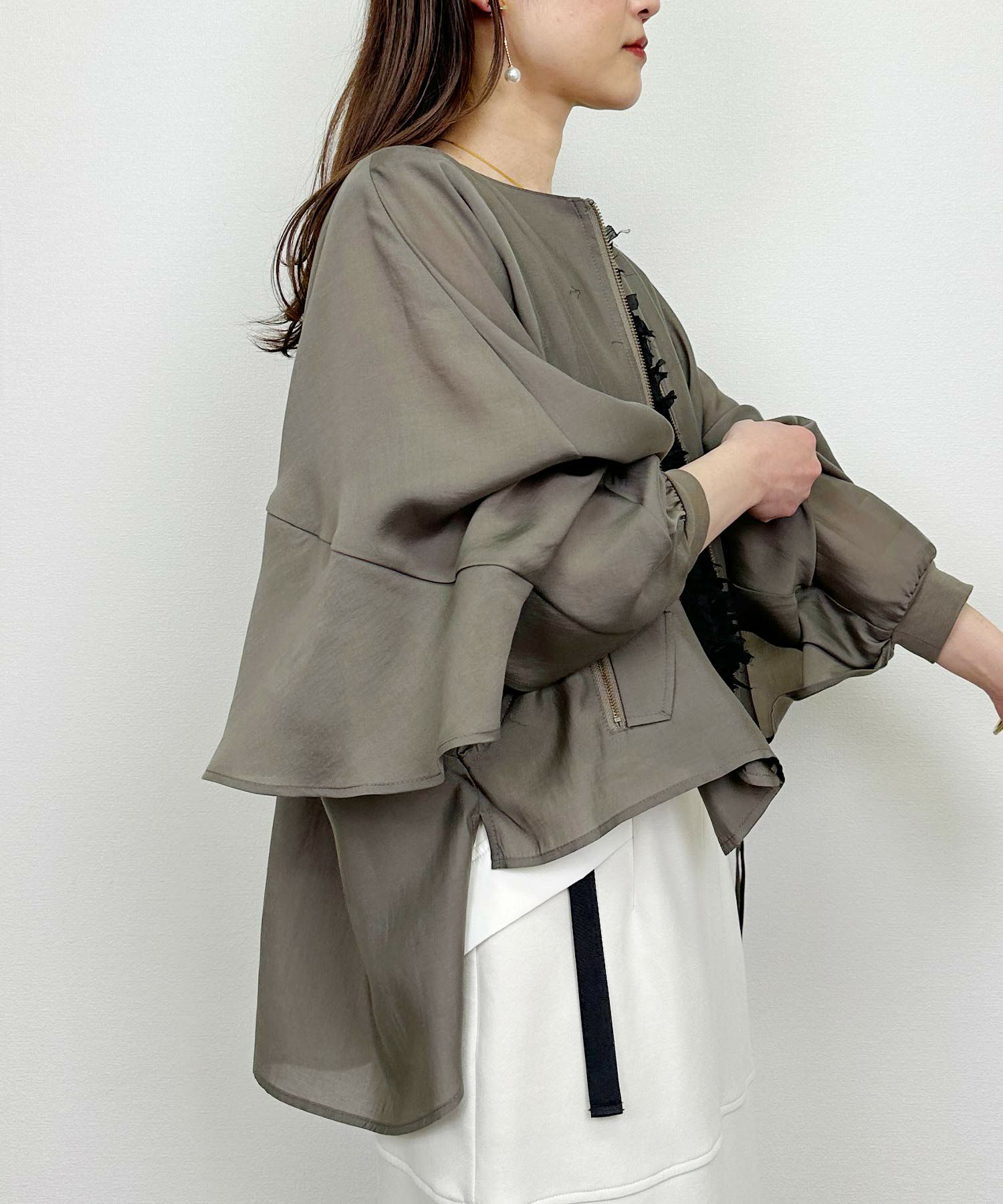 バックギャザーフリルブルゾン | PICCIN (ピッチン) 公式通販