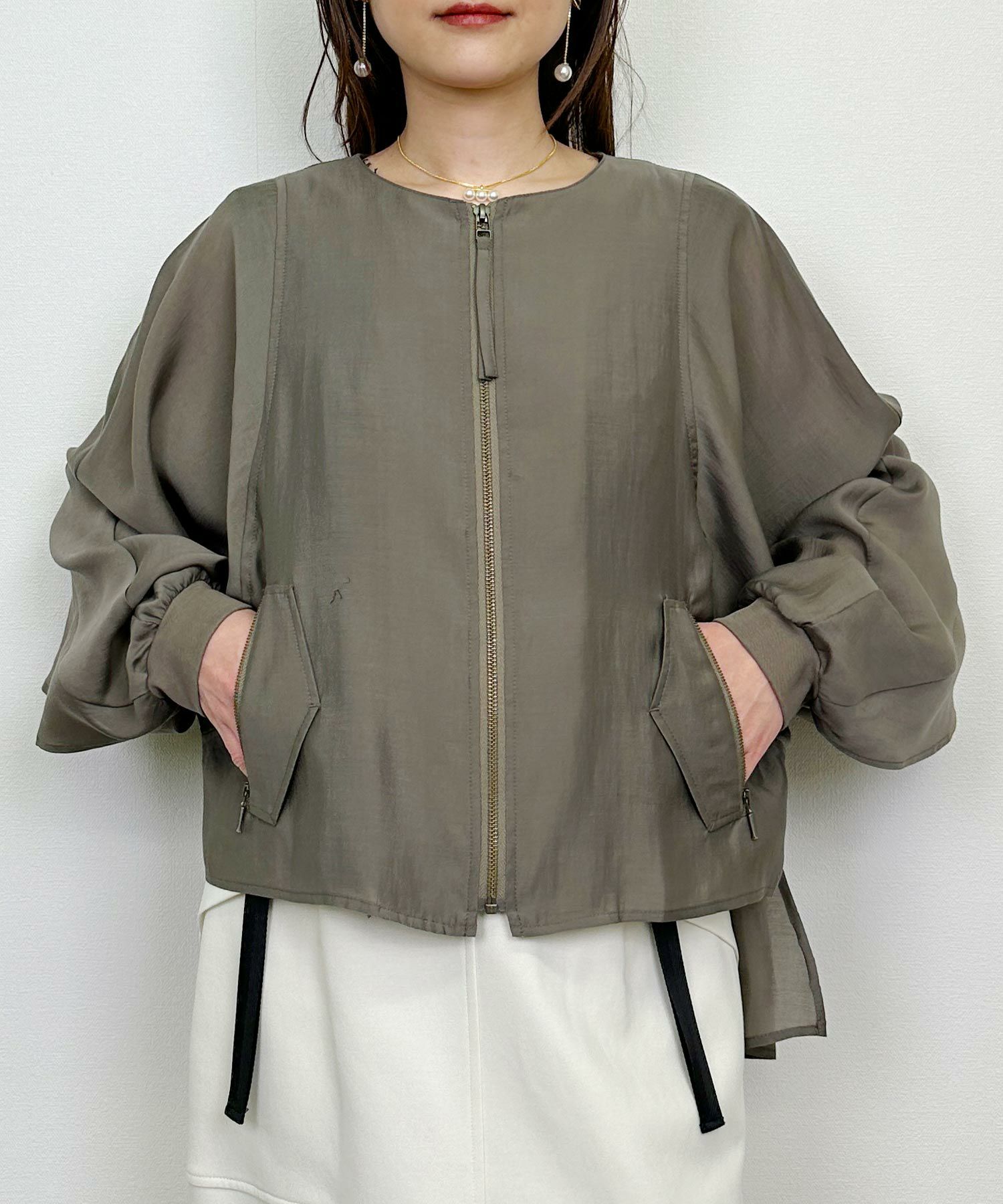 バックギャザーフリルブルゾン | PICCIN (ピッチン) 公式通販