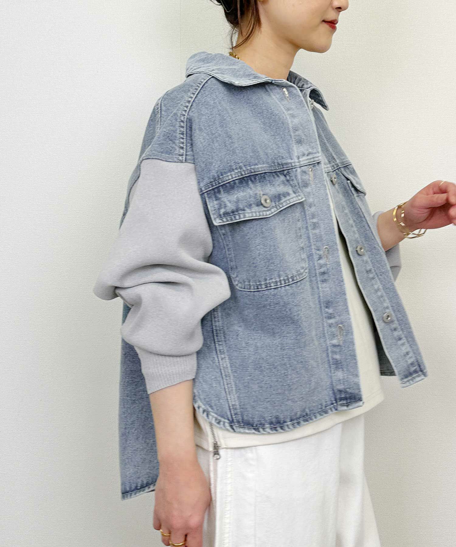 ニット切り替えデニムジャケット | PICCIN (ピッチン) 公式通販