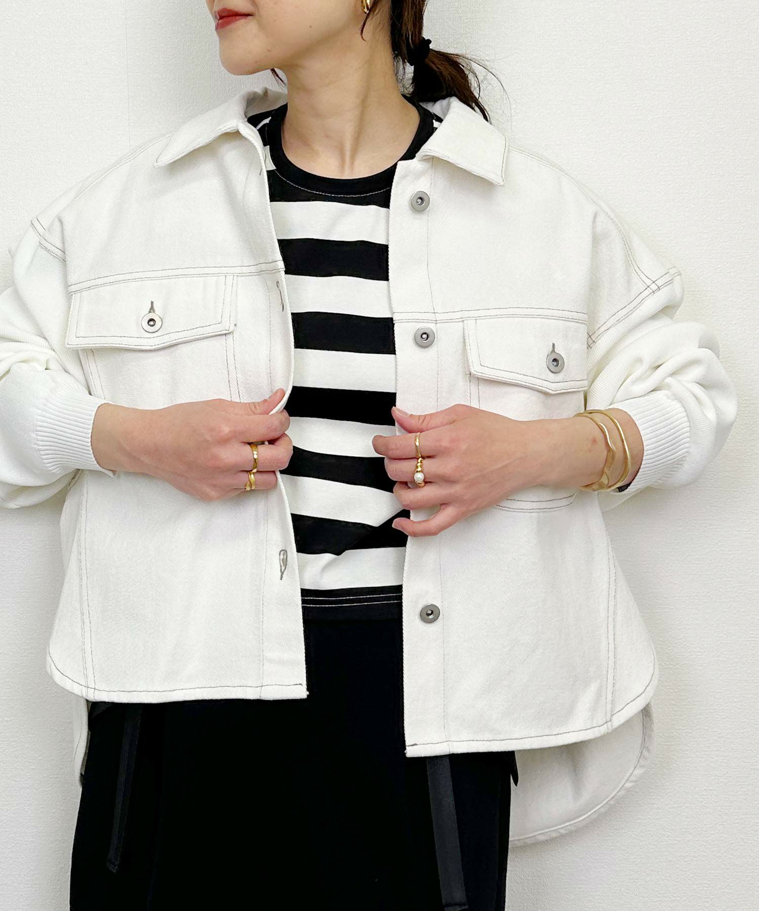 ニット切り替えデニムジャケット | PICCIN (ピッチン) 公式通販