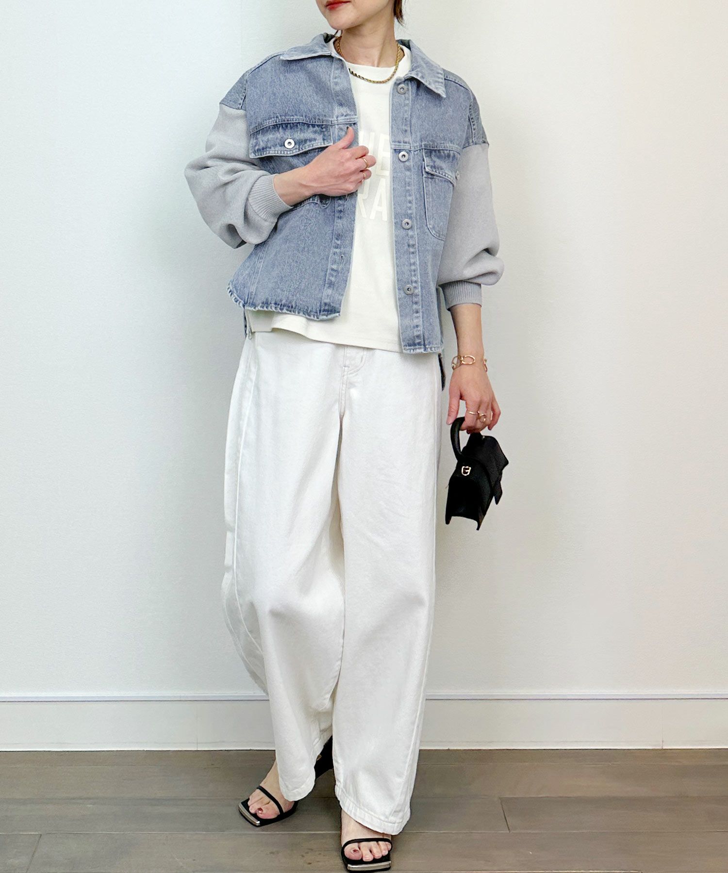 ニット切り替えデニムジャケット | PICCIN (ピッチン) 公式通販