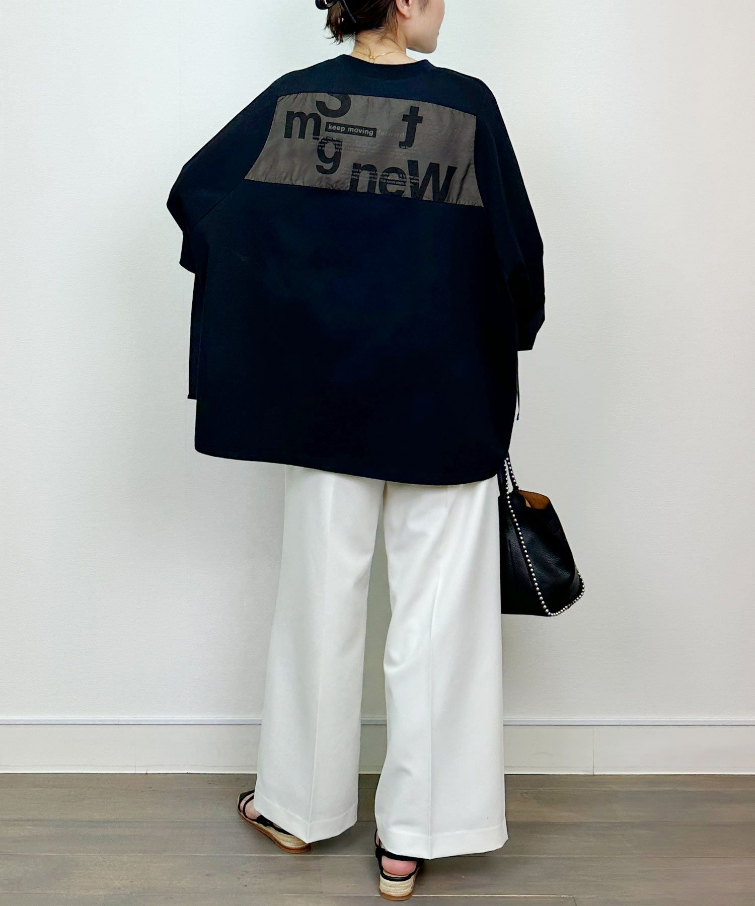 model：H164　着用サイズ：M　ブラック
